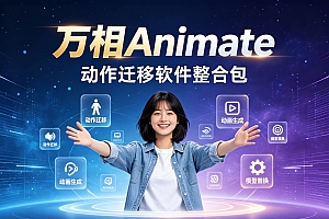 Wan animate 图片生成视频 动作迁移 角色替换 comfyui 整合包