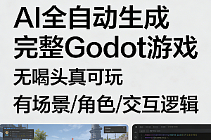 多AI写作全自动生成完整Godot游戏开发制作零基础教程